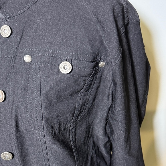 Simon Chang Charcoal Denim Jacket - Picture 5 of 8